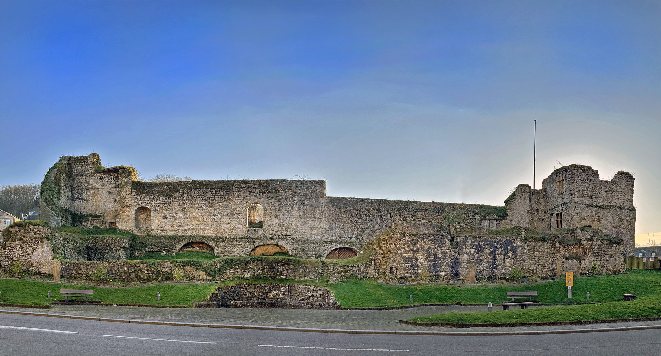 Ruines du palais ducal de Fécamp, ancienne résidence des ducs de Normandie