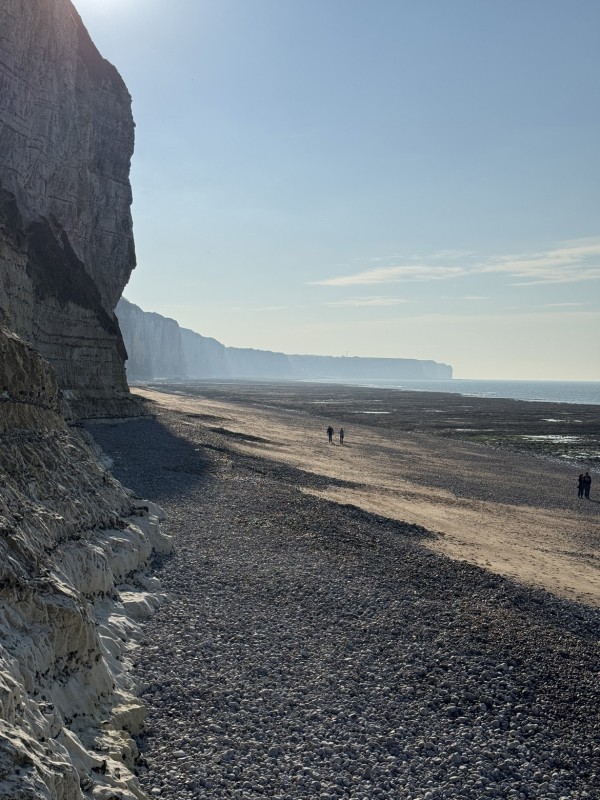 Littoral de la Côte d'Albâtre vu depuis la plage de Fécamp