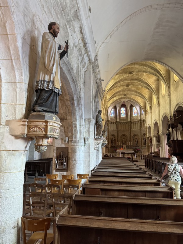Intérieur de l'église d'anciens - Seine Maritime