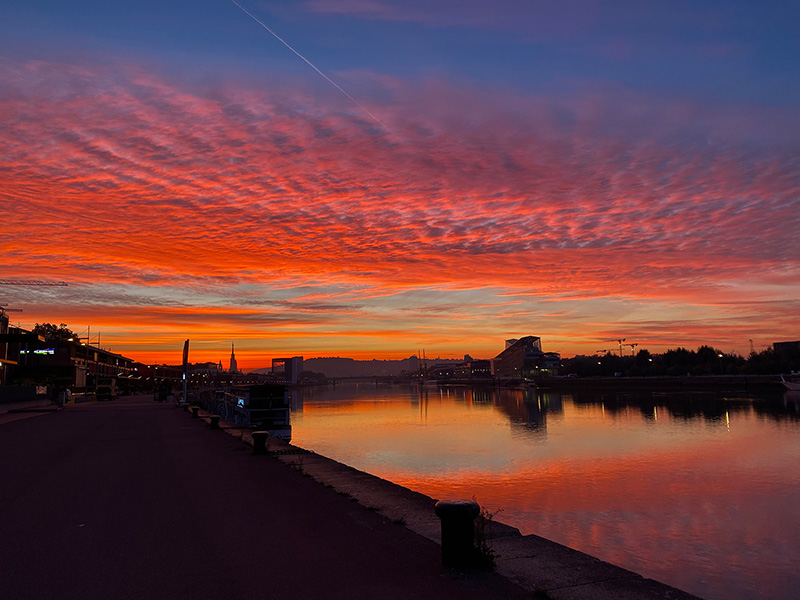 Quand le ciel embrase la Seine